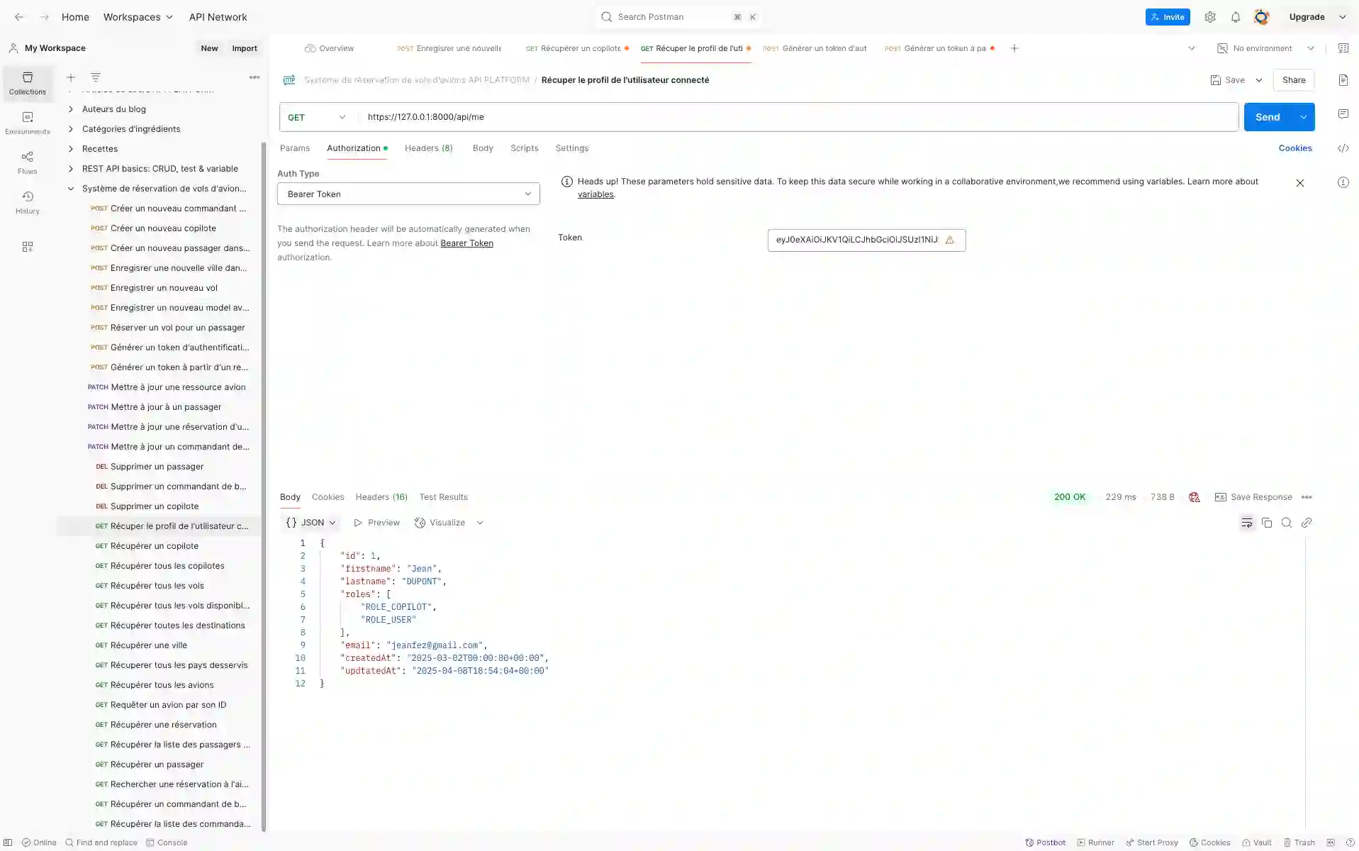 illustration du projet de blog codé en Symfony